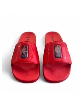 NWT Men’s Boss x NBA Red Slide Sandals Size US 9/ EU 42